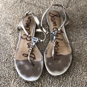 7.5 Sam Edelman Thong Sandals w Ankle Strap